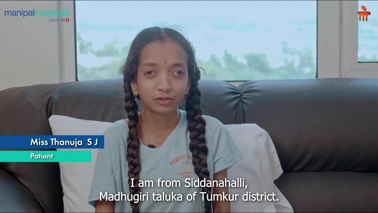 Ms. Thanuja gets a new lease of life from Scoliosis Dr. S. Vidyadhara | Manipal Hospitals Old Airport Road